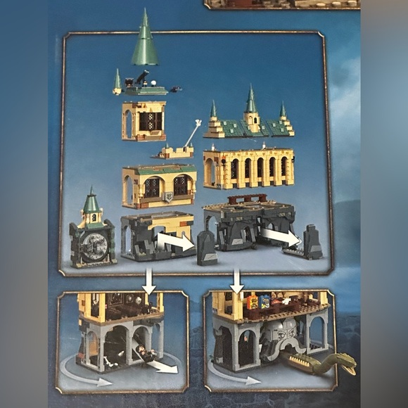 Modular Harry Potter Hogwarts Chamber of Secrets w/ Mini Figures Lego Compatible - Picture 4 of 4